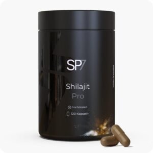 SP7 Shilajit Pro Kapseln - Mumijo Kapseln Himalaya pur mit 85 Mineralien - 120 vegane Kapseln- Hochwertiges Shilajit Original vegan